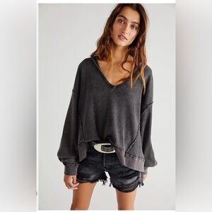 FREE PEOPLE WE THE FREE BUTTERCUP WAFFLE THERMAL